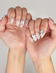 Silver Glitter Bunny