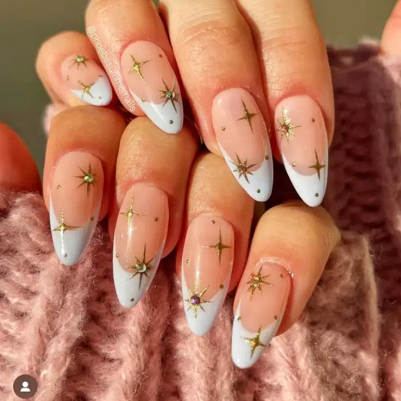 Gems Custom Singapore handmade press on nails with crystals, rhinestones, and jewel tones