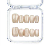 Naillover Lucent Blooms handmade Singapore press on nails in pastel shades with delicate floral motifs, designed as simple elegant nails.