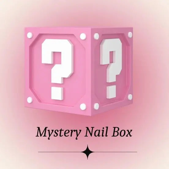 Mystery Nail Box by Naillover featuring surprise handmade Singapore press on nails, with DIY tool kit and salon option.