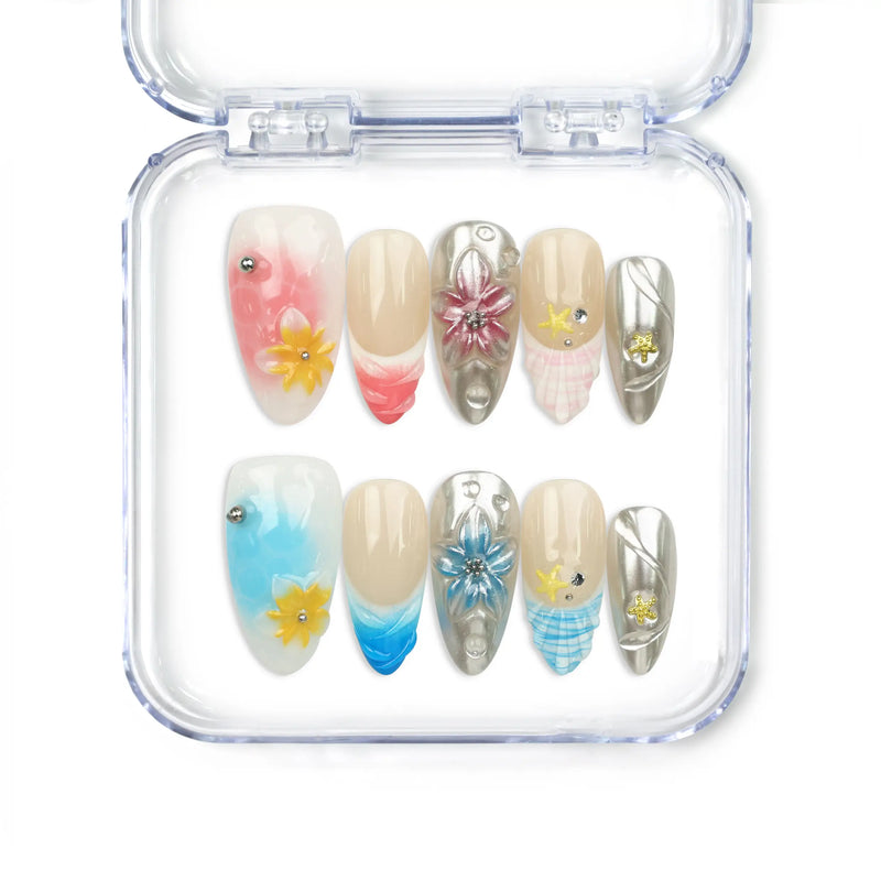 Rainbow Floral Metal Star Dream