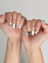 Naillover Eclipse Core trendy handmade press on nails styled for an elegant everyday look.