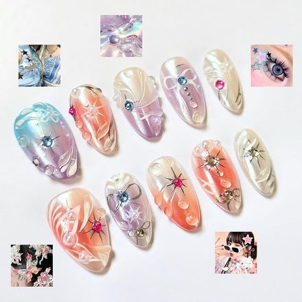 Press-on nail design 1