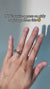 Close-up of Nail Lover’s Armored Glam press-on nails, featuring a metallic armored design with a glamorous shine, perfect for bold and stylish looks.